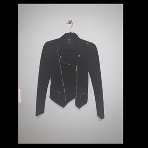 Black blazer with zippers